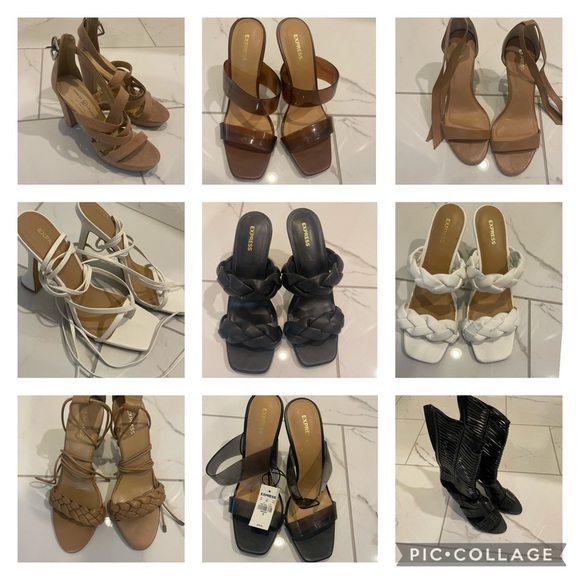 Shoes - 9 Pairs of Women’s Size 10 Dressy Sandals